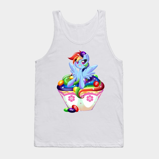 PonyCake Rainbow Dash Tank Top by BambooDog